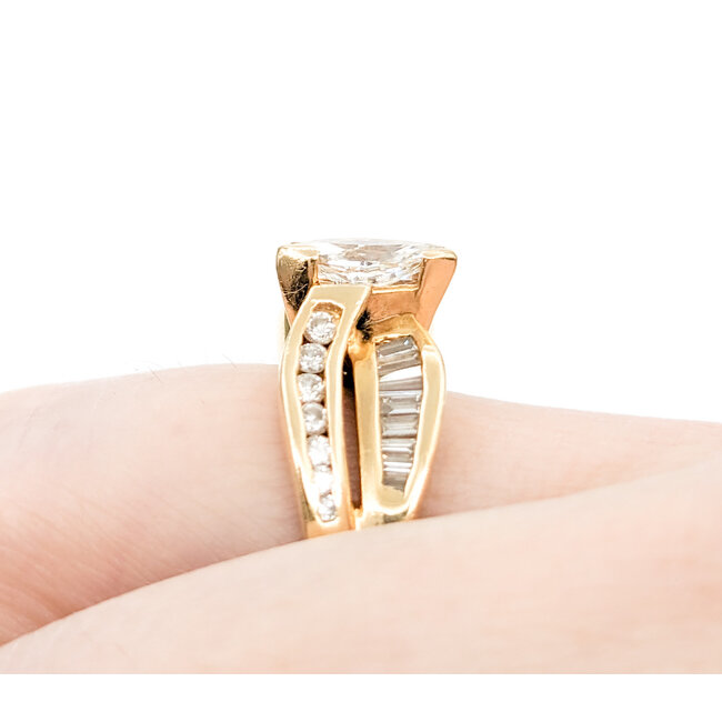 Ring .65ct Marquise Diamond .50ctw Diamonds 14ky Sz6.75 221010092