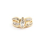  Ring .65ct Marquise Diamond .50ctw Diamonds 14ky Sz6.75 221010092