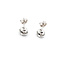 Earrings .10ctw Round Diamonds Stud .88ctw Ruby 7x6mm 14kw 124044166