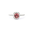 Ring .20ctw Round Diamonds .51ct Pink Tourmaline 14kw sz6.5 124040183
