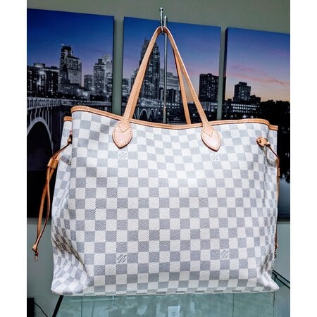 Handbag Louis Vuitton Neverfull GM Azur Damier 124055014