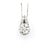 Pendant Cocktail .75ctw Round Diamonds 16.5x9.5mm 14kw 18"" 224051003