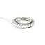 Pendant Double Circle W/Chain 1.75ctw Round Diamonds 26.5mm 14kw 18"" 224051006