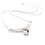 Necklace "V" .20ct Round Diamonds Channel Set 14kw 17" 1.5mm 224052001