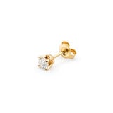  Earring Stud .20ctw Round Diamonds Friction Backs 3.8mm 14ky 224054002