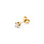 Earring Stud .20ctw Round Diamonds Friction Backs 3.8mm 14ky 224054002