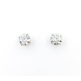  Earring Studs 2.39ctw Round Diamonds GS Report Friction Backs 6.7mm 18kw 224054003