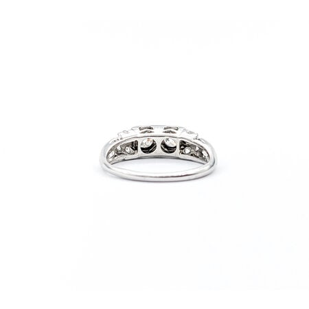 Ring Vintage 1.07ctw Round Diamonds 14kw Sz7 223010059