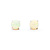 Earrings 9ctw Cabochon Opal 14kw 10.35x10.35mm 123050084