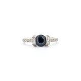  Ring .15ctw Round Diamonds 1.05ct Sapphire 18kw Sz6.5 221010084