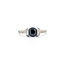 Ring .15ctw Round Diamonds 1.05ct Sapphire 18kw Sz6.5 221010084
