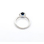 Ring .15ctw Round Diamonds 1.05ct Sapphire 18kw Sz6.5 221010084