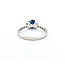 Ring .15ctw Round Diamonds 1.05ct Sapphire 18kw Sz6.5 221010084