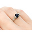 Ring .15ctw Round Diamonds 1.05ct Sapphire 18kw Sz6.5 221010084
