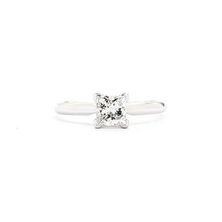 Ring .78ct Princess Diamond 14ky Sz8 122020097