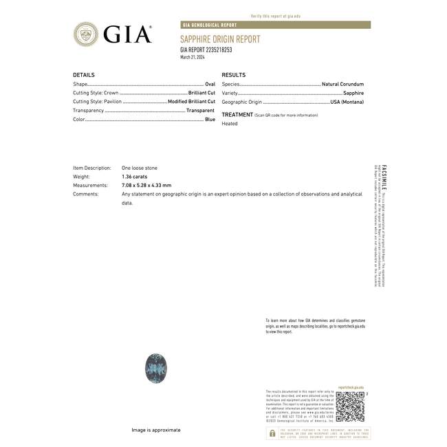 Ring .60ctw Round & Baguette Diamonds 1.36ct Montana Sapphire GIA CERT 14kw sz7 124040178