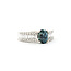 Ring .60ctw Round & Baguette Diamonds 1.36ct Montana Sapphire GIA CERT 14kw sz7 124040178