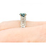 Ring .60ctw Round & Baguette Diamonds 1.36ct Montana Sapphire GIA CERT 14kw sz7 124040178