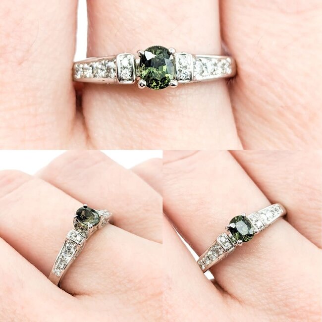 Ring  .18ctw Diamonds .46ct Alexandrite GIA: 5234260861 14kw Sz8 122010009