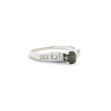 Ring  .18ctw Diamonds .46ct Alexandrite GIA: 5234260861 14kw Sz8 122010009