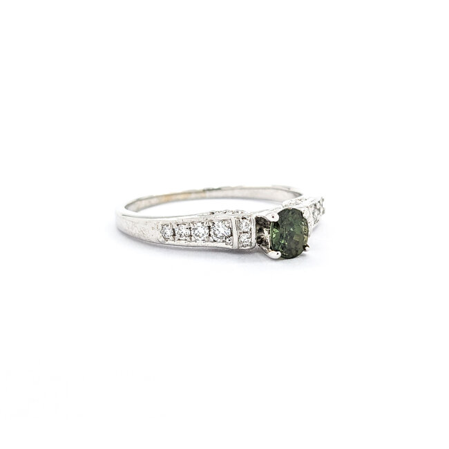 Ring  .18ctw Diamonds .46ct Alexandrite GIA: 5234260861 14kw Sz8 122010009