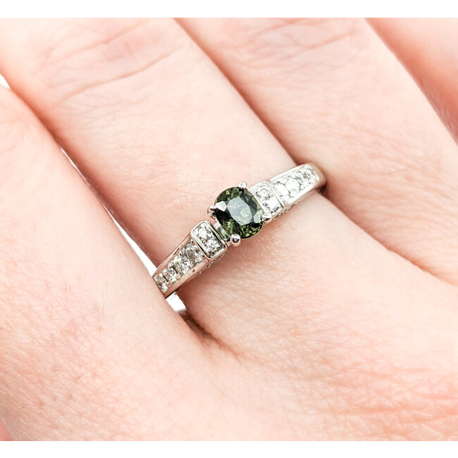 Ring  .18ctw Diamonds .46ct Alexandrite GIA: 5234260861 14kw Sz8 122010009