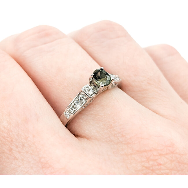 Ring  .18ctw Diamonds .46ct Alexandrite GIA: 5234260861 14kw Sz8 122010009
