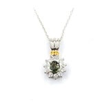  Pendant .21ctw Diamonds .31ct Alexandrite GIA:5231197384 900pt 16x8.8mm 123040101