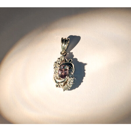 Pendant .20ctw Diamonds .38ct Alexandrite GIA: 2235260870 900pt 18x7.75mm 123050052