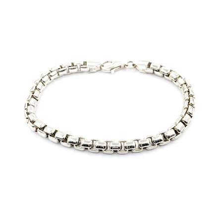 Bracelet Sterling Silver Box Link 7" 5.5mm 124053900