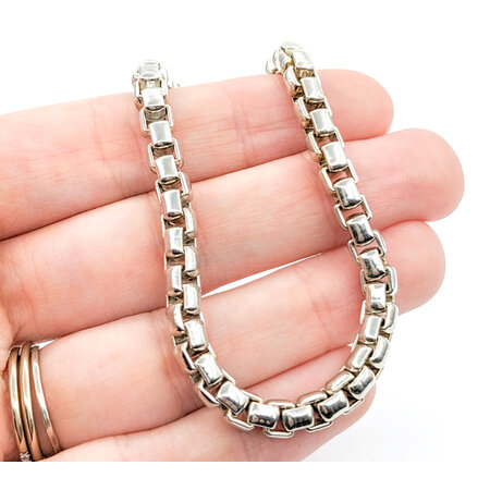 Bracelet Sterling Silver Box Link 7" 5.5mm 124053900