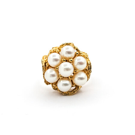 Ring 5.75mm(7) Akoya Pearls 14ky Sz7.5 222060095