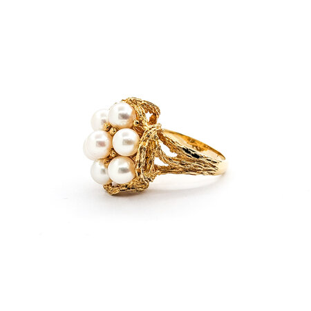 Ring 5.75mm(7) Akoya Pearls 14ky Sz7.5 222060095