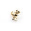 Ring Cocktail .20ctw Round Diamonds 8mm Pearls 14ky Sz7 221090037