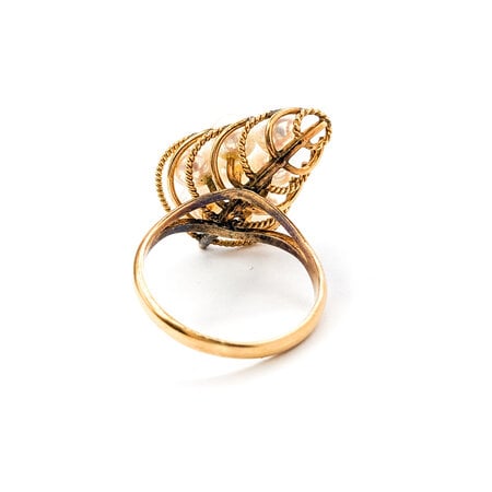 Ring Basket of Pearls 14k Sz5 219080025