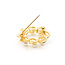 Brooch Circle (8)4mm Akoya Pearls 14ky 25mm 223010055