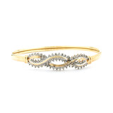  Bracelet Cocktail Twist .50ctw Round Diamonds 14ky 7.5" 12mm 224063001