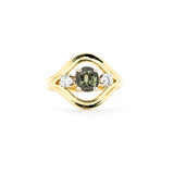  Ring .14ctw Diamonds .84ct Alexandrite 14ky Sz7 122100012