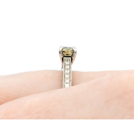 Ring Milgrain Profile 1.04ctw Diamonds .91ct Alexandrite GIA: 5234253024 950pt Sz7 123060131