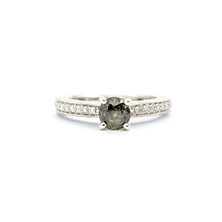 Ring Milgrain Profile 1.04ctw Diamonds .91ct Alexandrite GIA: 5234253024 950pt Sz7 123060131