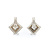 Earrings LeVian 1.00ctw Round/Princess Diamonds Omega Back 22x18mm 18kw 224064001