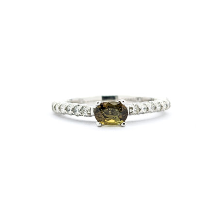 Ring .59ctw Round Diamonds .62ct Alexandrite GIA: 2239260855 950pt sz7.75 124040181