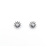 Earrings Floral Stud .06ctw Round Diamonds Friction Backs 10mm 14kw 224064003