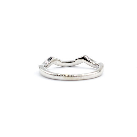 Ring Bridal Contour Milgrain .17ctw Round Diamonds 14kw sz7 2.4mm 124060471