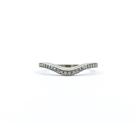 Ring Bridal Contour .08ctw Round Diamonds 14kw sz5 1.9mm 124060457