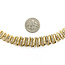 Necklace 5.00ctw Round Diamonds "S" Link 10ky 17" 5.5 to 12mm 224062001