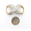Pendant/Slide Pave Infinity 2.00ctw Round Diamonds 41x23mm 14ky " 224061003