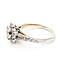 Ring Double Halo .50ctw Round Diamonds 14kw sz7 124060301