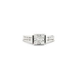  Ring Engagement Cocktail Center .60ctw Round Diamonds 14kw sz8 224060304