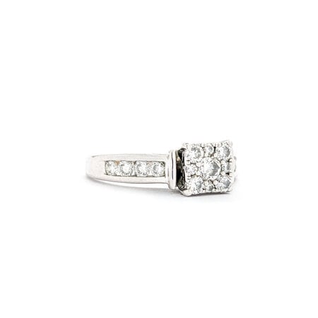 Ring Engagement Cocktail Center .60ctw Round Diamonds 14kw sz8 224060304